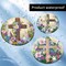 8PCS Diamond Art Coaster Kits – Christian Cross DIY Diamond Painting Coasters with Holder & Cork Pads, Crafts for Adults & Beginners